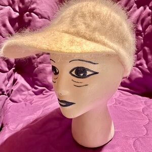 Cream Wool Women's Cap